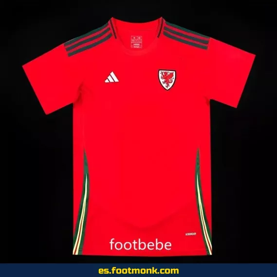 Camiseta de Gales 2024 Local Roja – Edición Oficial