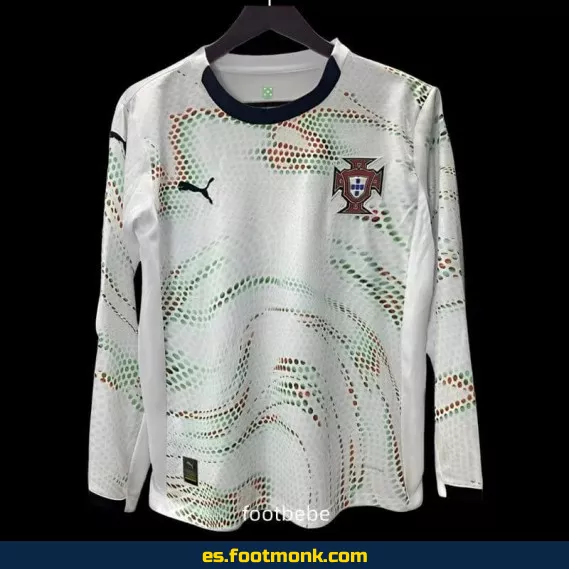Camiseta Portugal 2024-2025 Blanca Manga Larga – Edición Oficial – Envío Rápido