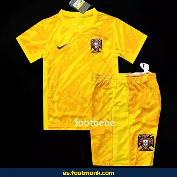 Camiseta Portero Portugal Niños 2024 Amarilla – Edición Oficial