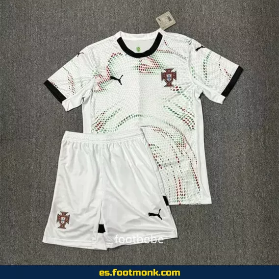 Camiseta Portugal Niños 2025-2026 Blanca – Edición Oficial