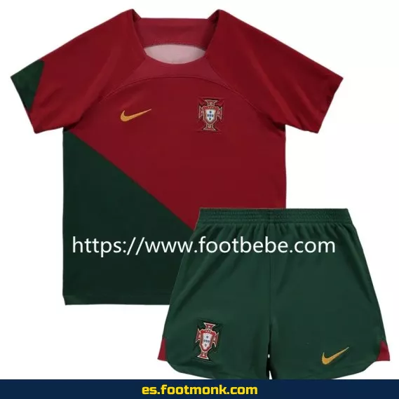 Camiseta Portugal Niño 2022 Local - Edición Especial Copa del Mundo