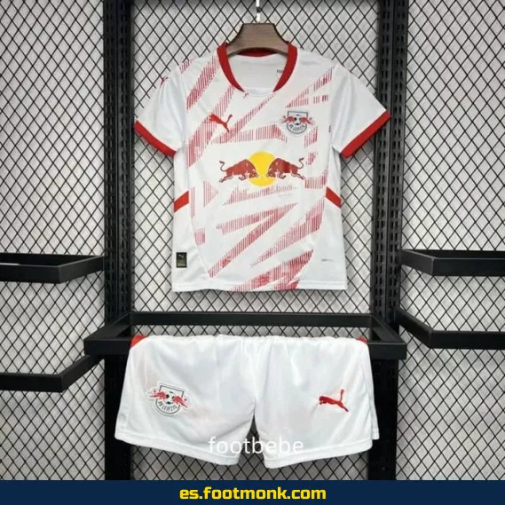 Camiseta Oficial RB Leipzig Niños 2024-2025 Local Blanca – Edición Nueva Temporada