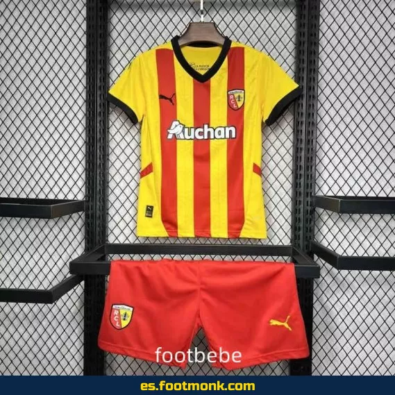 Camiseta Oficial RC Lens Niños 2024-2025 - Primera Equipación - Envío a Domicilio