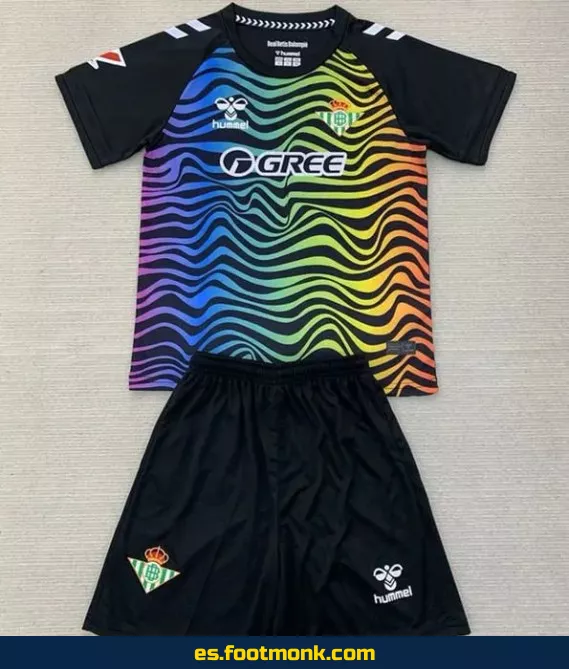 Camiseta Oficial Real Betis Niño 2024-2025 Negra – Edición Nueva Temporada