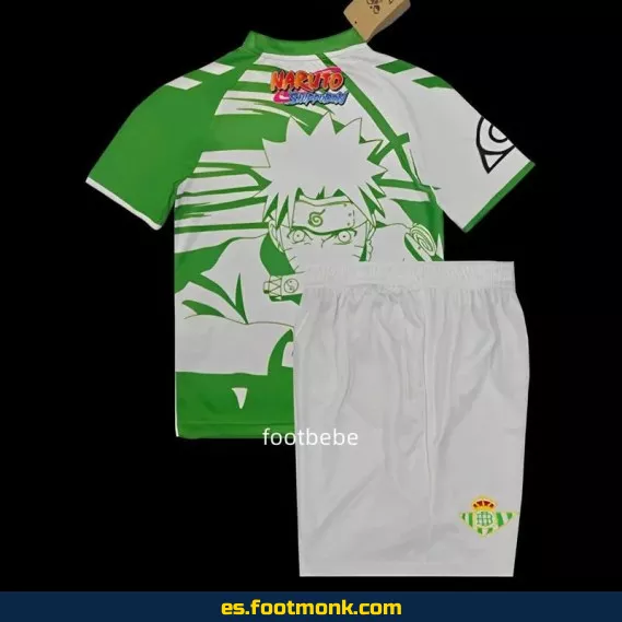 Camiseta Oficial Real Betis Infantil 2025-2026 Edición Especial Naruto Shippuden – Compra Online