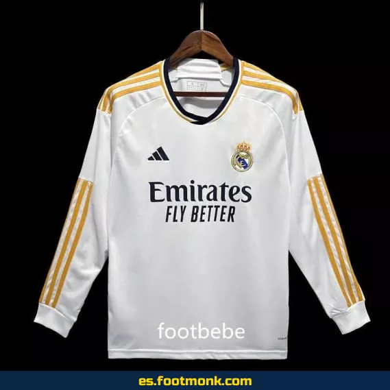 Camiseta Real Madrid 2023-2024 Local Manga Larga - Oficial