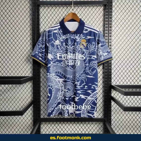 **Camiseta Real Madrid 2023-2024 Dragon Azul – Edición Oficial**