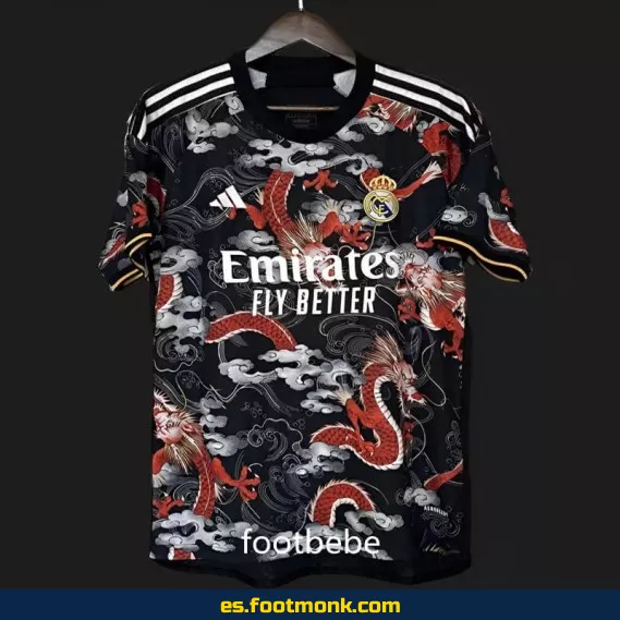 Camiseta Real Madrid 2024-2025 Dragon Negro - Edición Especial - Oficial