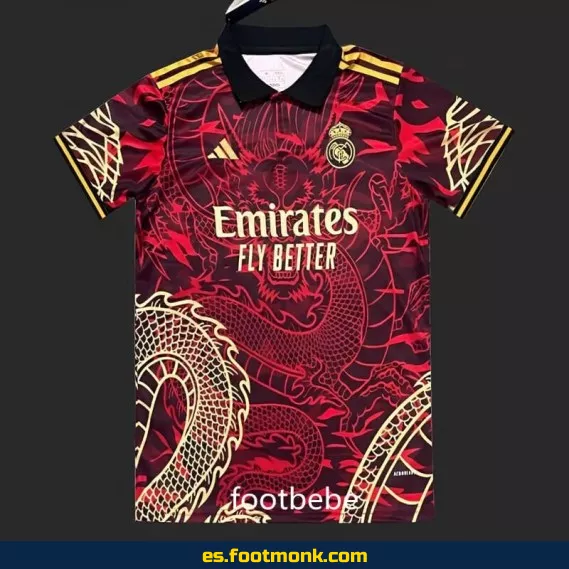 Camiseta Oficial Real Madrid 2024-2025 Dragon Rojo – Edición Especial
