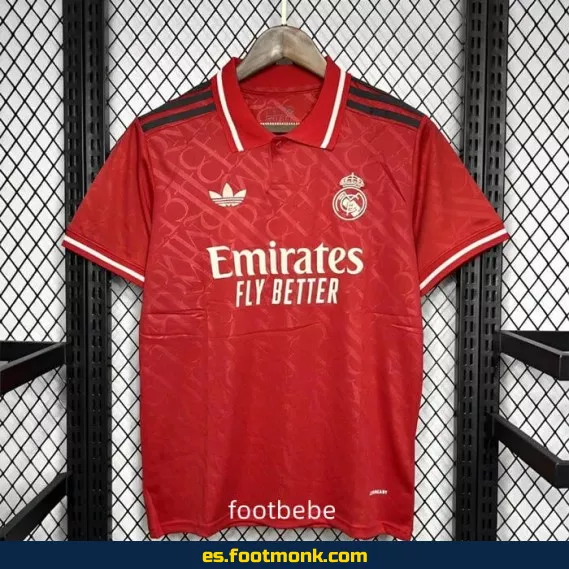 Camiseta Oficial Real Madrid 2024-2025 Roja - Edición Nueva Temporada