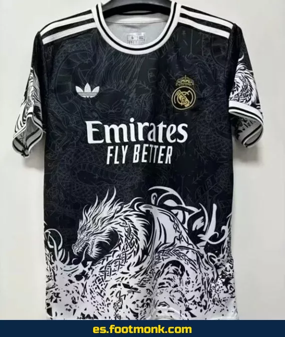 Camiseta Real Madrid 2025-2026 Dragon Negro Edición Especial – Camisetas de Fútbol Oficiales