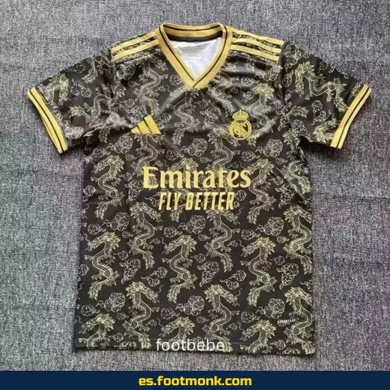 Camiseta Real Madrid 2025-2026 Dragon Negro - Edición Especial - Oficial