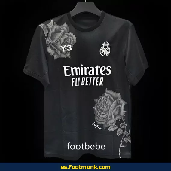Camiseta Real Madrid Y3 2024-2025 Negra – Edición Oficial – Envío Rápido