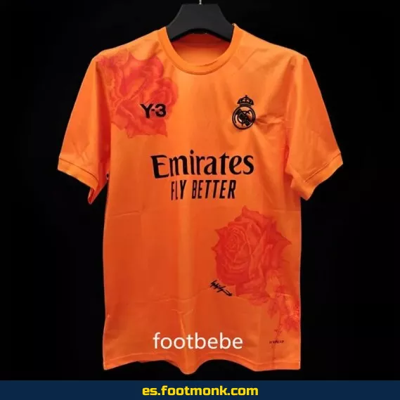 Camiseta Real Madrid Y3 Temporada 2024-2025 Naranja – Edición Oficial
