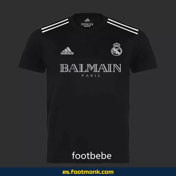 Camiseta Real Madrid x Balmain 2023-2024 Edición Especial Negra – Oficial y Exclusiva