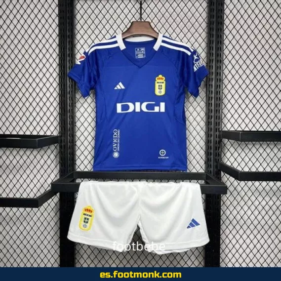 Camiseta Oficial Real Oviedo Niños 2024-2025 - Primera Equipación, Envío a Domicilio