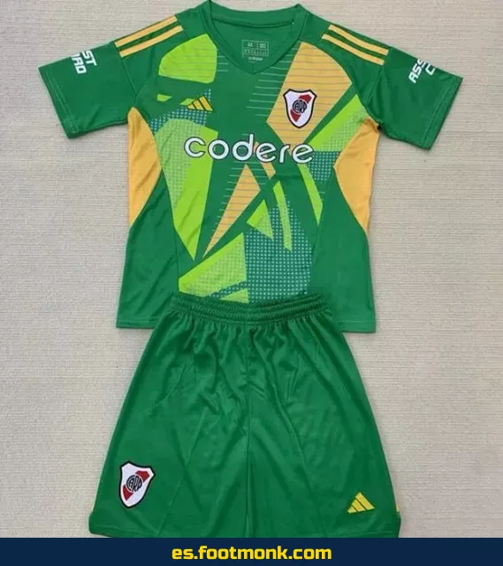 Camiseta de Portero River Plate Niños 2024-2025 - Verde - Edición Oficial