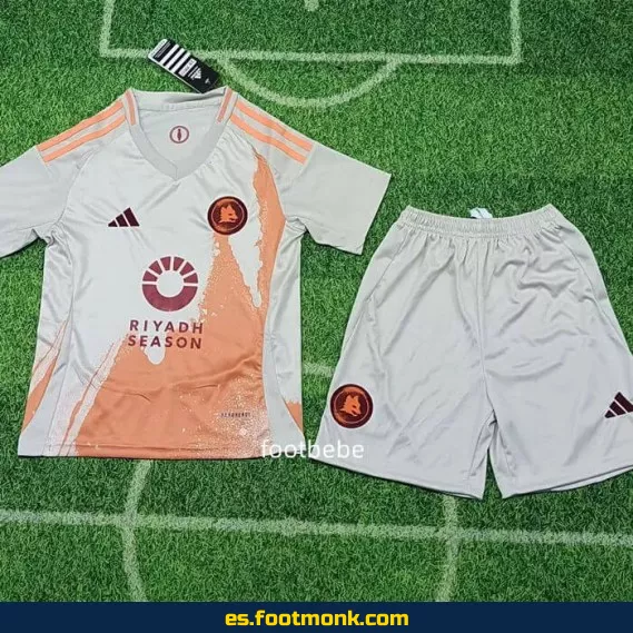 Camiseta Exterior AS Roma Niños 2024-2025 - Edición Oficial