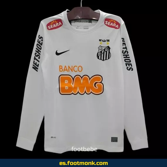 Camiseta Santos Vintage 2011-2012 Local Manga Larga - Edición Retro Oficial