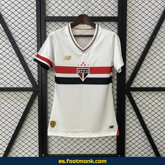Camiseta Oficial São Paulo FC 2025-2026 Local Blanca – Edición Especial para Mujer