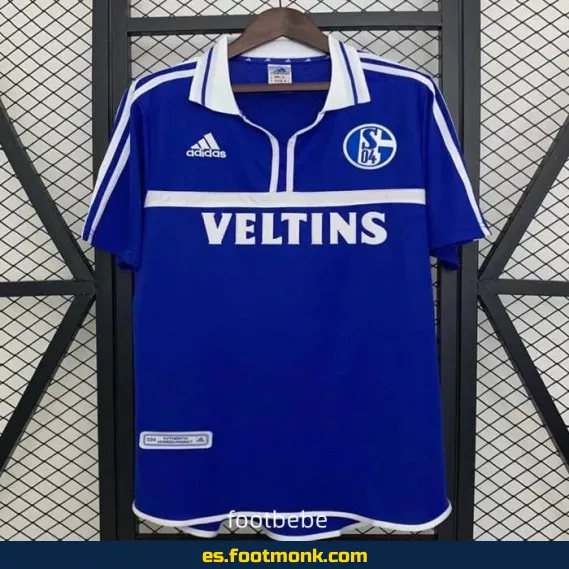 Camiseta Schalke 04 Vintage 2001-2002 Local - Edición Retro - Fútbol Clásico