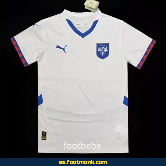 Camiseta Serbia Euro 2024 Visitante Blanca – Edición Oficial