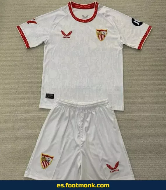 Camiseta Sevilla Niños 2024-2025 Local Blanca – Edición Oficial
