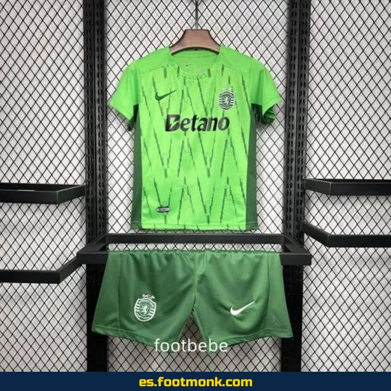 Camiseta Oficial Sporting CP Niños 2024-2025 Verde – Edición Nueva Temporada