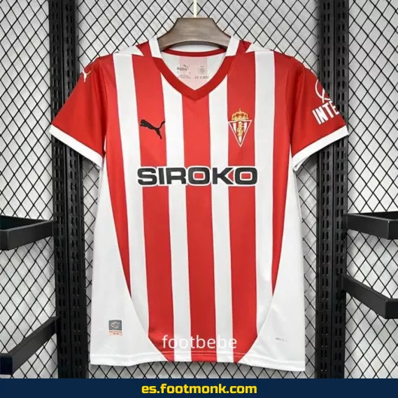 Camiseta Oficial Sporting de Gijón 2024-2025 - Primera Equipación Domicilio - Fútbol Club
