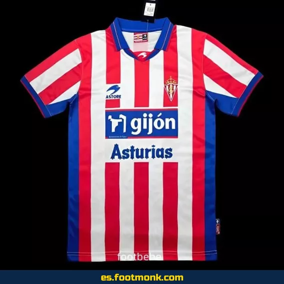 Camiseta Vintage Sporting de Gijón 2001-2002 - Edición Especial Domicilio - Réplica Oficial