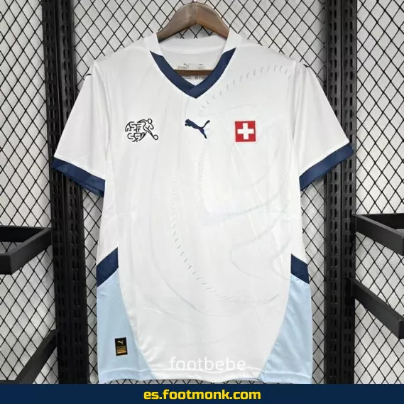 Camiseta Suiza 2024 Visitante Blanca – Edición Oficial
