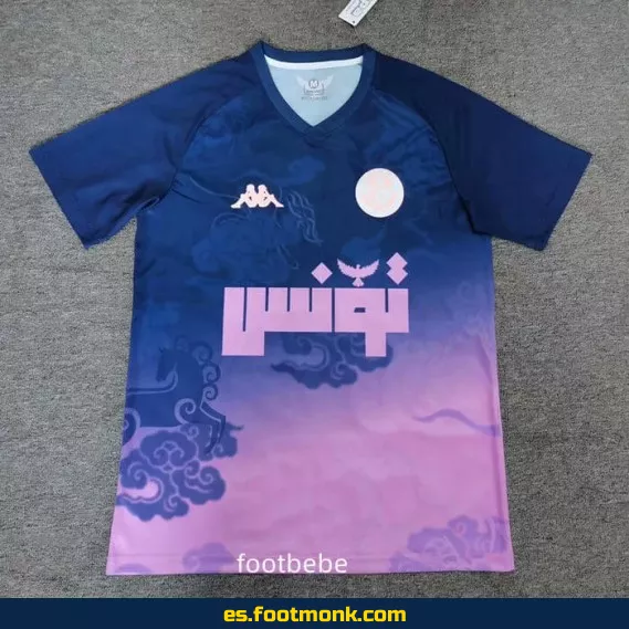 Camiseta de Fútbol de Túnez 2025-2026 Azul y Rosa – Edición Especial