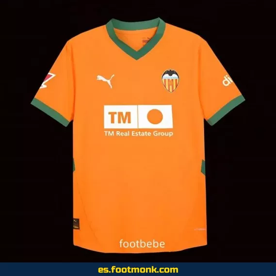 Camiseta Valencia 2024-2025 Tercera Equipación Naranja – Edición Oficial