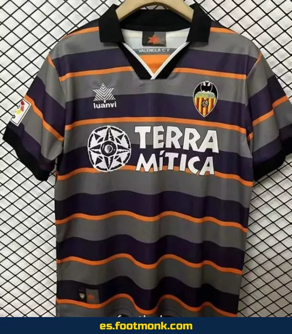 Camiseta Retro Valencia CF Tercera Equipación 1999-2000 - Edición Vintage