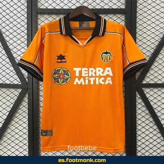 Camiseta Retro Valencia CF 1999-2000 Exterior - Edición Vintage - Réplica Oficial