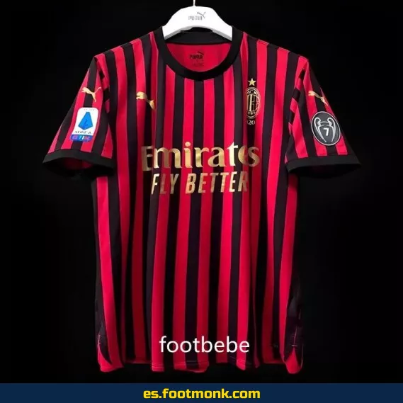Camiseta Retro AC Milan 2019 - 120 Aniversario - Edición Especial - Domicilio - Réplica Oficial