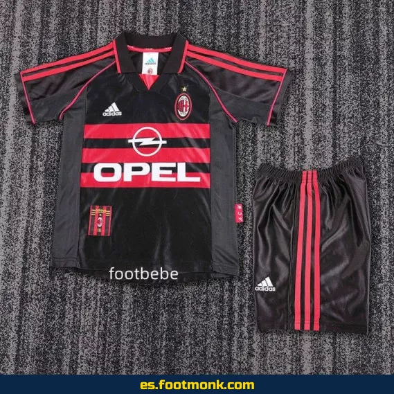 Camiseta Retro AC Milan Infantil 1998-1999 Tercera Equipación - Edición Vintage