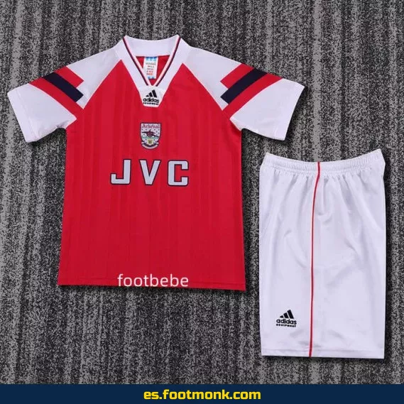 Camiseta Retro Arsenal Infantil 1992-1993 - Edición Clásica Domicilio - Réplica Oficial