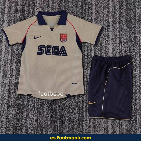 Camiseta Retro Arsenal 2001-2002 Niños - Edición Especial Exterior - Vintage