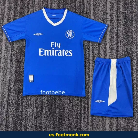 Camiseta Vintage Chelsea Infantil 2003-2004 Local – Edición Especial