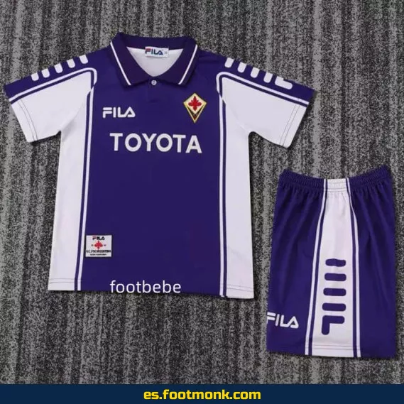 Camiseta Retro Fiorentina Infantil 1999-2000 - Edición Clásica Domicilio - Réplica Oficial