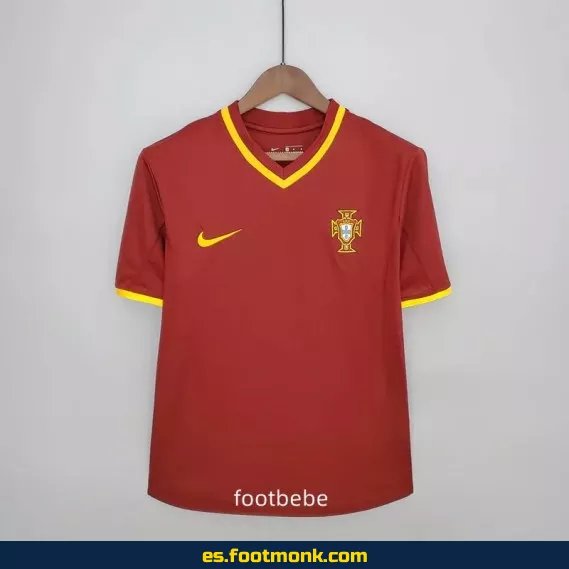Camiseta Vintage Portugal 2000 Domicilio - Edición Retro Oficial