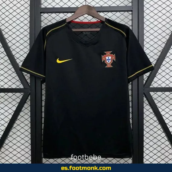 Camiseta Vintage Portugal 2006 Exterior Negro - Edición Especial