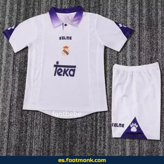 Camiseta Retro Real Madrid Infantil 1996-1997 - Edición Clásica Domicilio - Réplica Oficial