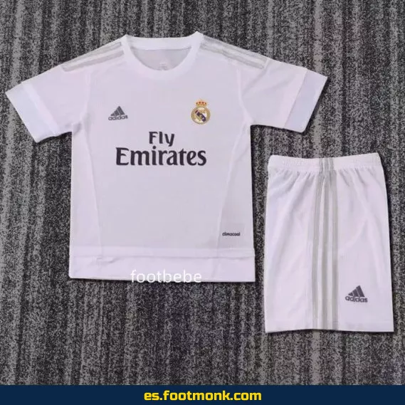 Camiseta Retro Real Madrid Infantil 2015-2016 Local - Edición Clásica para Niños
