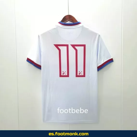 Camiseta Oficial West Ham United 2023 Iron Maiden Blanca - Edición Especial