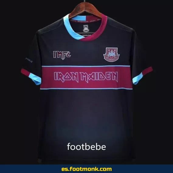 Camiseta Oficial West Ham United 2023 Iron Maiden Edición Especial Negra – Colección Nueva Temporada