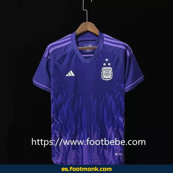 Camiseta de fútbol Argentina 3 estrellas 2022-2023 visitante – Oficial, réplica y edición especial