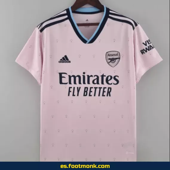 Camiseta Oficial del Arsenal Tercera Equipación 2022-2023 - Color Rosa, Edición Especial