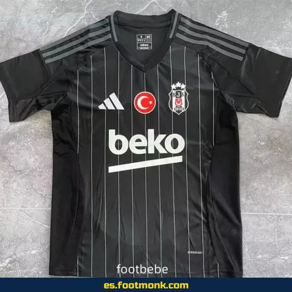 Camiseta Oficial del Beşiktaş 2024-2025 Negra – Edición Nueva Temporada